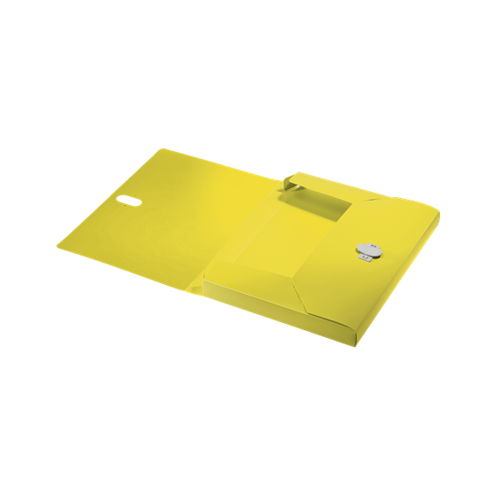 CARPETA POLIPROPILENO DE PROYECTOS 38MM Y CIERRE BROCHE GIRATORIO A4 RECYCLE AMARILLO LEITZ 46230015