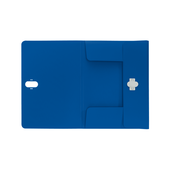 CARPETA POLIPROPILENO 3 SOLAPAS Y CIERRE BROCHE GIRATORIO A4 RECYCLE AZUL LEITZ 46220035