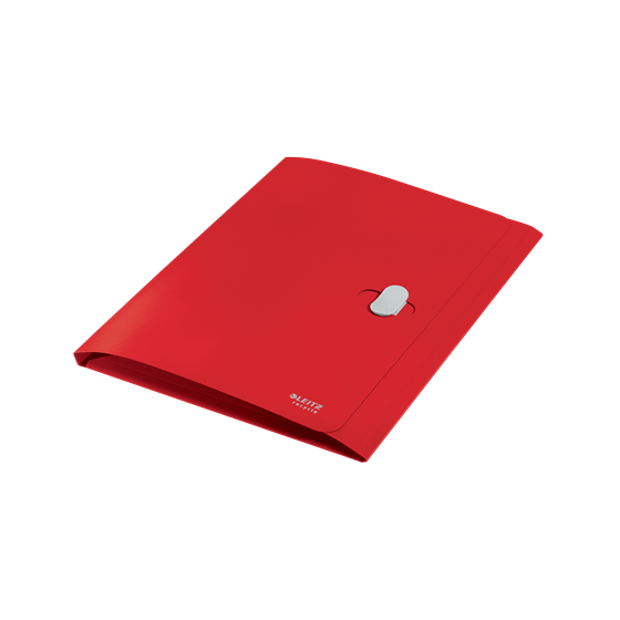 CARPETA POLIPROPILENO 3 SOLAPAS Y CIERRE BROCHE GIRATORIO A4 RECYCLE ROJO LEITZ 46220025