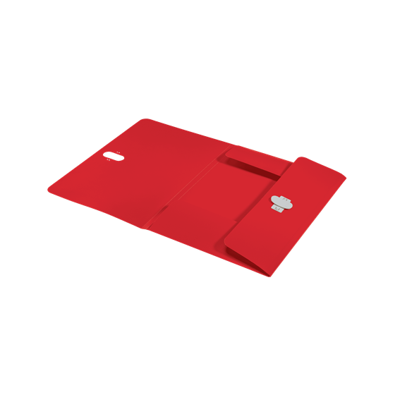 CARPETA POLIPROPILENO 3 SOLAPAS Y CIERRE BROCHE GIRATORIO A4 RECYCLE ROJO LEITZ 46220025