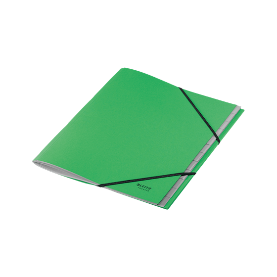 CARPETA CLASIFICADORA DE CARTON 12 POSICIONES A4 RECYCLE 100% VERDE LEITZ 39150055