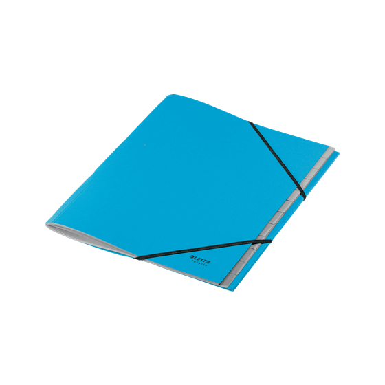 CARPETA CLASIFICADORA DE CARTON 12 POSICIONES A4 RECYCLE 100% AZUL LEITZ 39150035