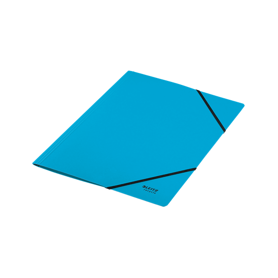 CARPETA DE CARTON CON GOMAS Y SIN SOLAPAS A4 RECYCLE 100% AZUL LEITZ 39080035