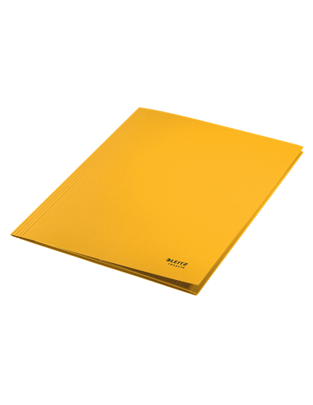 CARPETA DE CARTON CON GOMAS Y SIN SOLAPAS A4 RECYCLE 100% AMARILLO LEITZ 39080015