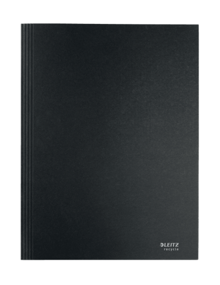 CARPETA CARTON 3 SOLAPAS A4 RECYCLE 100% NEGRO LEITZ 39060095