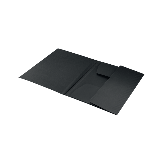CARPETA CARTON 3 SOLAPAS A4 RECYCLE 100% NEGRO LEITZ 39060095