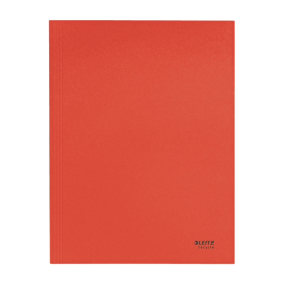 CARPETA CARTON 3 SOLAPAS A4 RECYCLE 100% ROJO LEITZ 39060025
