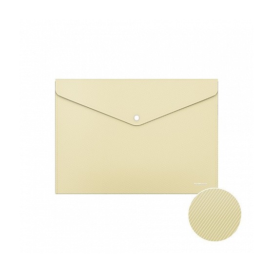 SOBRE BROCHE POLIPROPILENO OPACO A4 MATT PASTEL COLORES SURTIDOS ERICH KRAUSE 50322 (x12 unidades)