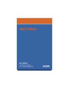TALONARIO 50 JUEGOS FACTURAS 4º NATURAL DUPLICADO CON IGIC DOHE 50063DI