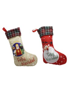 CALCETIN PARA REGALOS NAVIDAD BISMARK 329993 (x6 unidades)