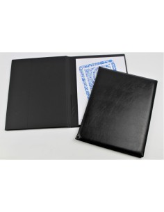 CARPETA CONGRESO ACOLCHADA IMITACION PIEL CON BLOCK Y PORTABOLIGRAFO IBERPLAS 45600