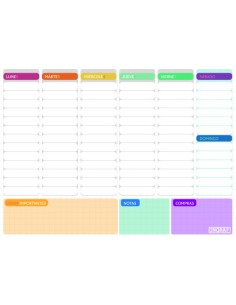 PLANIFICADOR SEMANAL ENCOLADO A4 INGRAF 350988