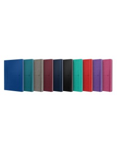 CUADERNO SIGNATURE B5 TAPA EXTRADURA 80H RAYADO HORIZONTAL COLORES SURTIDOS CLASICOS+VIVOS OXFORD 400154950 (x10 unidades)