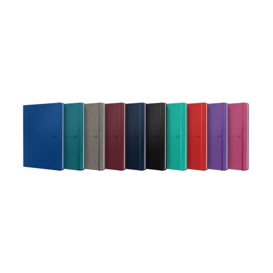 CUADERNO SIGNATURE B5 TAPA EXTRADURA 80H RAYADO HORIZONTAL COLORES SURTIDOS CLASICOS+VIVOS OXFORD 400154950 (x10 unidades)