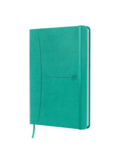 CUADERNO SIGNATURE A5 TAPA EXTRADURA 104H RAYADO DOTS 5X5 COLOR ICE MINT OXFORD 400154948 (x5 unidades)