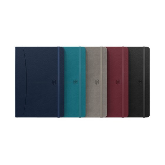 CUADERNO SIGNATURE A5 TAPA EXTRADURA 80H LISO COLORES SURTIDOS CLASICOS OXFORD 400163614 (x5 unidades)