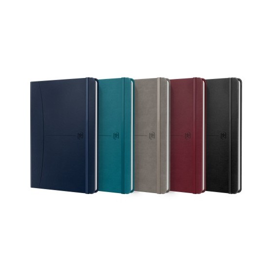 CUADERNO SIGNATURE A5 TAPA EXTRADURA 80H RAYADO HORIZONTAL COLORES SURTIDOS CLASICOS OXFORD 400163610 (x5 unidades)