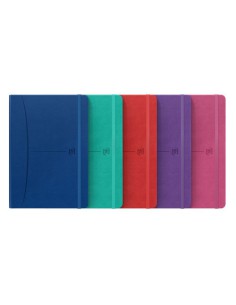 CUADERNO SIGNATURE A5 TAPA EXTRADURA 80H LISO COLORES SURTIDOS VIVOS OXFORD 400163615 (x5 unidades)