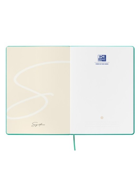 CUADERNO SIGNATURE A5 TAPA EXTRADURA 80H LISO COLORES SURTIDOS VIVOS OXFORD 400163615 (x5 unidades)