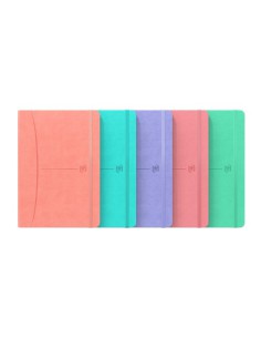CUADERNO SIGNATURE A5 TAPA EXTRADURA 80H RAYADO HORIZONTAL COLORES SURTIDOS PASTEL OXFORD 400154941 (x5 unidades)