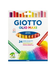 ESTUCHE CON ASA GIOTTODE 24 BARRAS DE PINTURA ÓLEO GIOTTO F293800 2