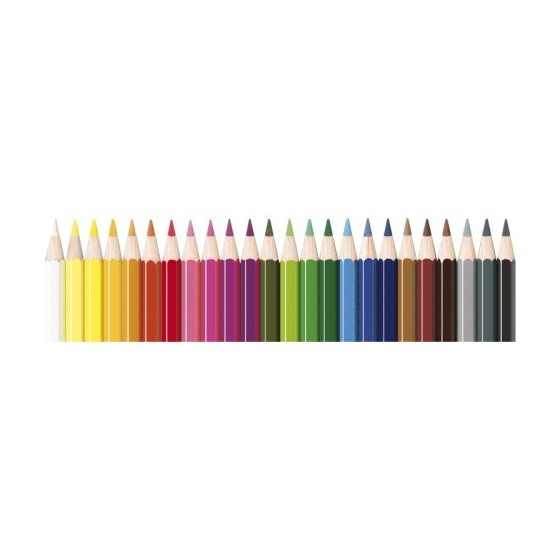 Alpino AL000247 lápiz de color Negro, Azul, Bronce, Marrón, Verde, Gris, Azul claro, Verde claro, Rosa claro, Naranja, Melocotón, Rosa, Púrpura, Rojo, Violeta, Blanco, Amarillo 24 pieza(s)