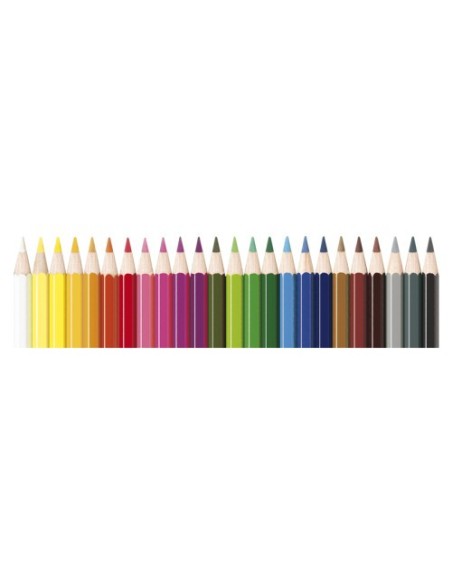 Alpino AL000247 lápiz de color Negro, Azul, Bronce, Marrón, Verde, Gris, Azul claro, Verde claro, Rosa claro, Naranja, Melocotón, Rosa, Púrpura, Rojo, Violeta, Blanco, Amarillo 24 pieza(s)