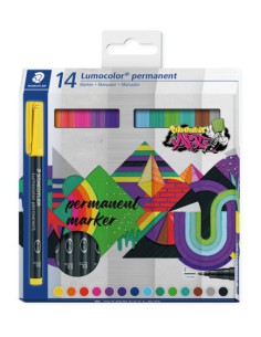 ESTUCHE 14 UDS LUMOCOLOR PERMANENT 318 STAEDTLER 318 C14