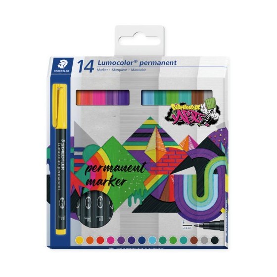 ESTUCHE 14 UDS LUMOCOLOR PERMANENT 318 STAEDTLER 318 C14