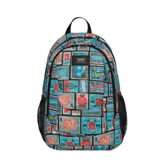 Totto Goctal mochila Mochila escolar Azul, Rojo Poliéster