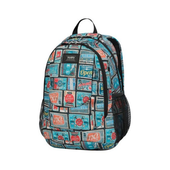 Totto Goctal mochila Mochila escolar Azul, Rojo Poliéster