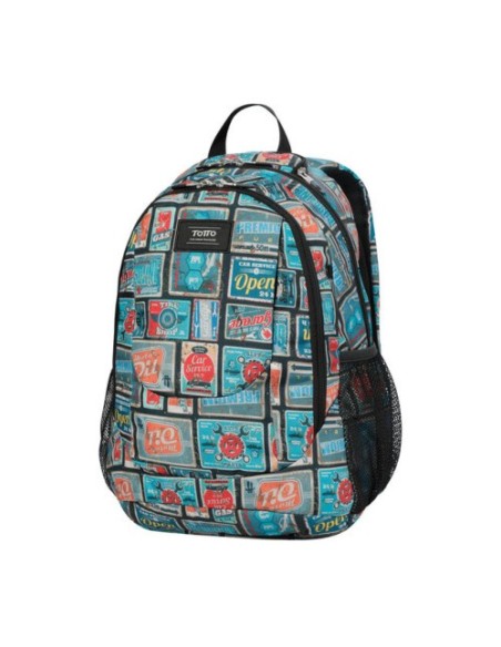 Totto Goctal mochila Mochila escolar Azul, Rojo Poliéster