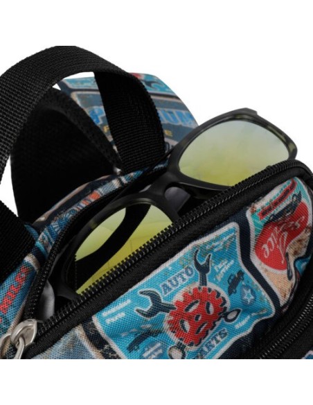Totto Goctal mochila Mochila escolar Azul, Rojo Poliéster