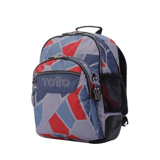 Totto Crayoles mochila Mochila escolar Gris, Rojo Poliéster
