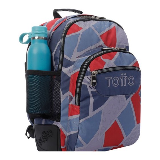 Totto Crayoles mochila Mochila escolar Gris, Rojo Poliéster