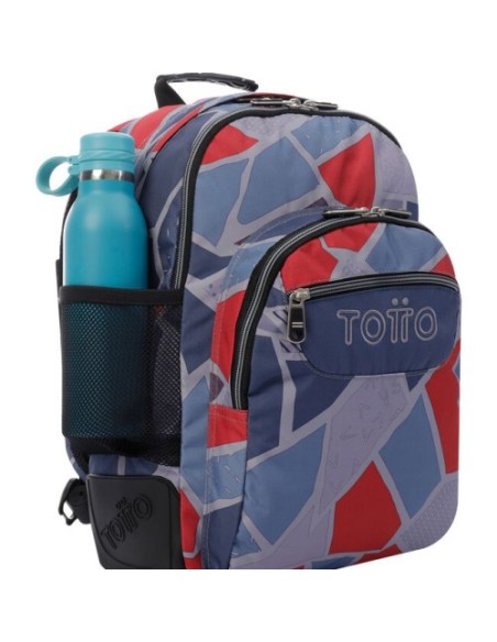 Totto Crayoles mochila Mochila escolar Gris, Rojo Poliéster