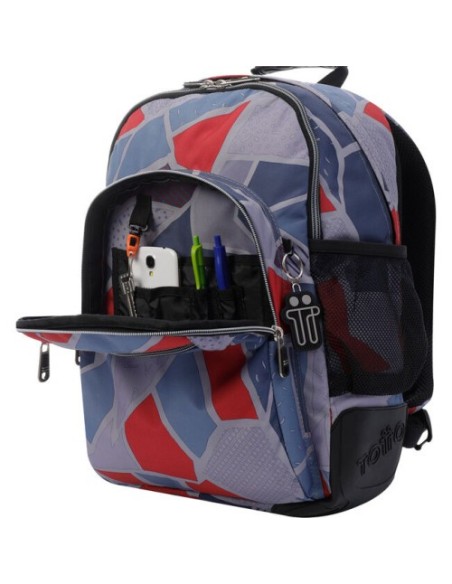 Totto Crayoles mochila Mochila escolar Gris, Rojo Poliéster