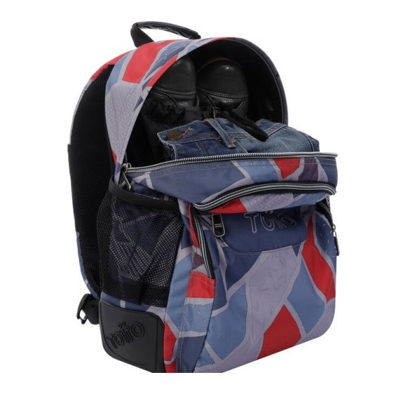 Totto Crayoles mochila Mochila escolar Gris, Rojo Poliéster