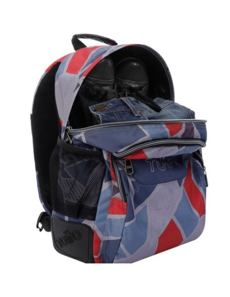 Totto Crayoles mochila Mochila escolar Gris, Rojo Poliéster