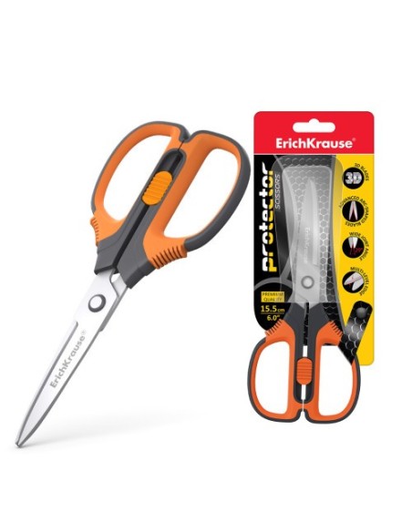 BLÍSTER TIJERAS PROTECTOR 15,5 CM ERICH KRAUSE 48055