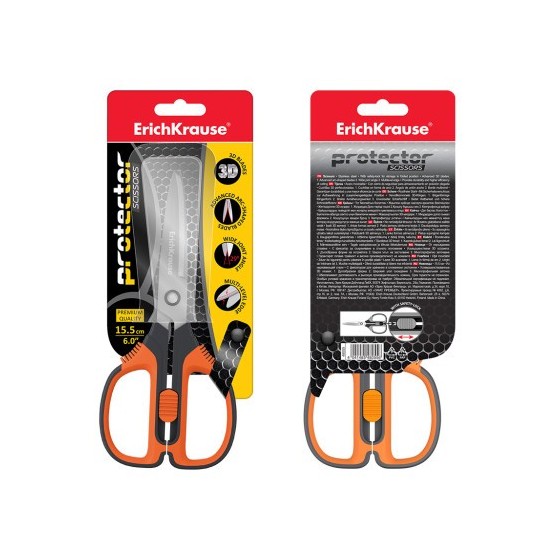 BLÍSTER TIJERAS PROTECTOR 15,5 CM ERICH KRAUSE 48055