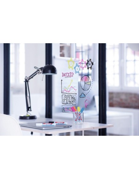 BOLSA CON 4 MARCADORES EDDING 95 COLORES NEGRO, AZUL, ROSA Y NARANJA EDDING 95-999