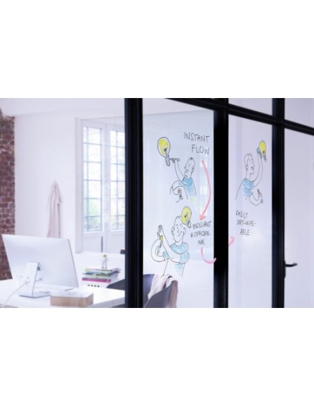 BOLSA CON 4 MARCADORES EDDING 95 COLORES NEGRO, AZUL, ROSA Y NARANJA EDDING 95-999