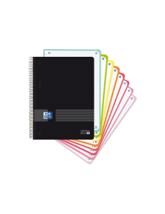 CUADERNO LIVE & GO EUROPEANBOOK 8 A5+ T.PP 160H 5X5 COLOR NEGRO OXFORD 400158957 (x4 unidades)