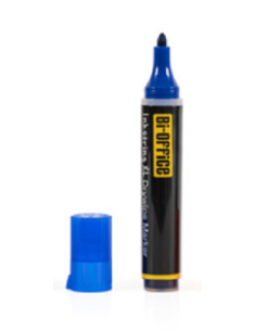 Bi-Office PE4003 marcador 3 pieza(s) Punta redonda Azul