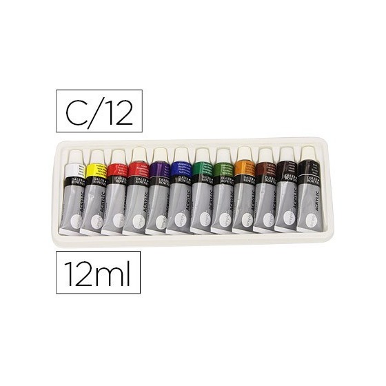 SET PINTURA ACRÍLICA 12X 12ML SIMPLY DALER ROWNEY D126500012