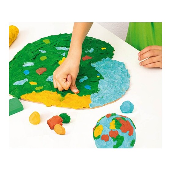 ESTUCHE PLASTILINA 6 BARRAS DE 15GR COLORES SURTIDOS GAMA NATURE JOVI 90/6N
