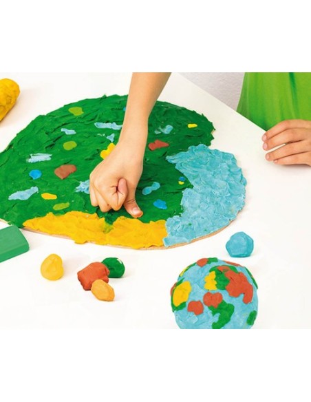 ESTUCHE PLASTILINA 6 BARRAS DE 15GR COLORES SURTIDOS GAMA NATURE JOVI 90/6N
