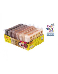 BANDEJA PLASTILINA 6 PASTILLAS 50GR COLORES SURTIDOS GAMA MULTICULTURAL JOVI 70/6M