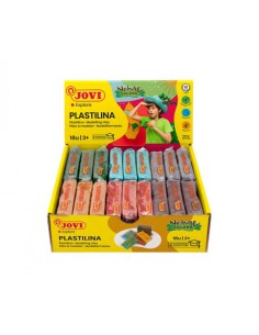 CAJA PLASTILINA 18 PASTILLAS DE 50GR GAMA NATURE COLORES SURTIDOS (3 UDS X COLOR) JOVI 70/18N 2